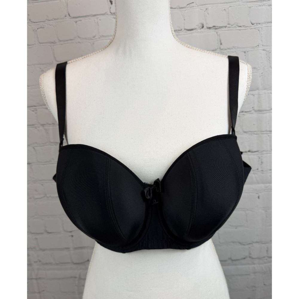 CURVY KATE Luxe strapless black bra US-38DDD (UK-38E) NWOT